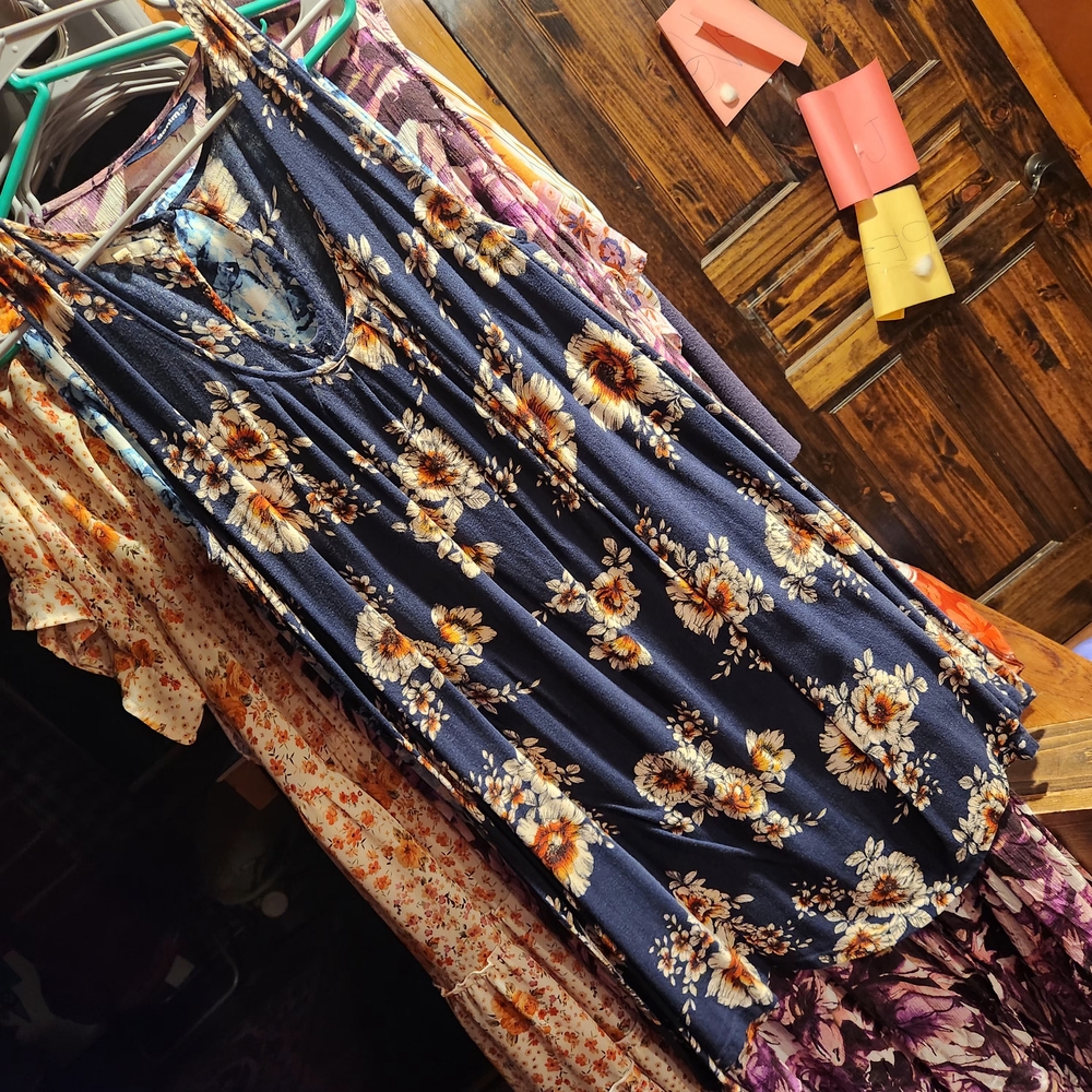 Maurices Navy Floral Dress
